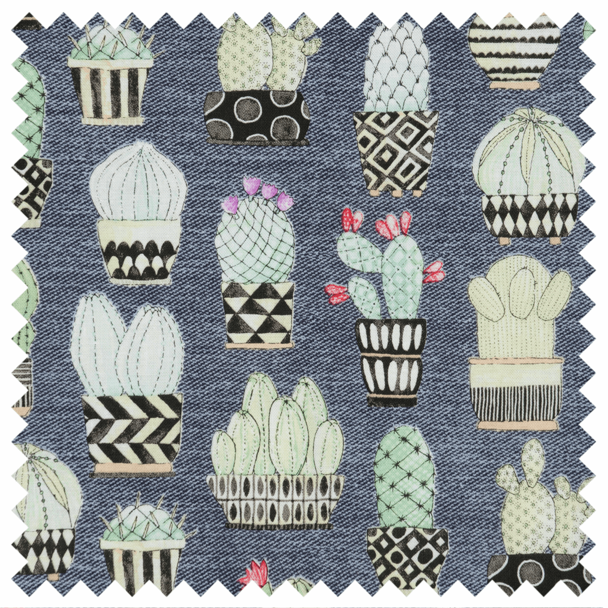 Round Craft Organiser - Cactus Hoedown