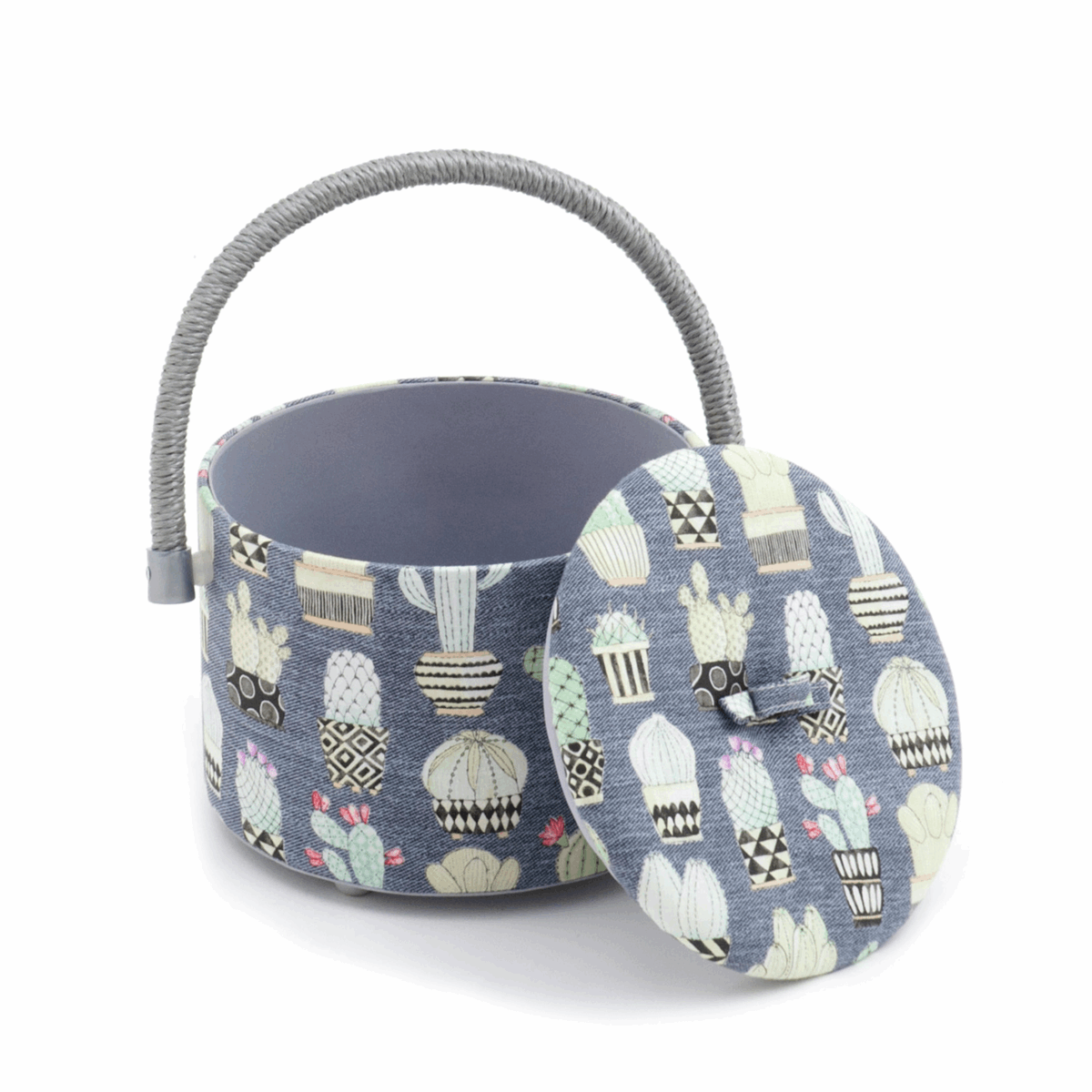 Round Craft Organiser - Cactus Hoedown
