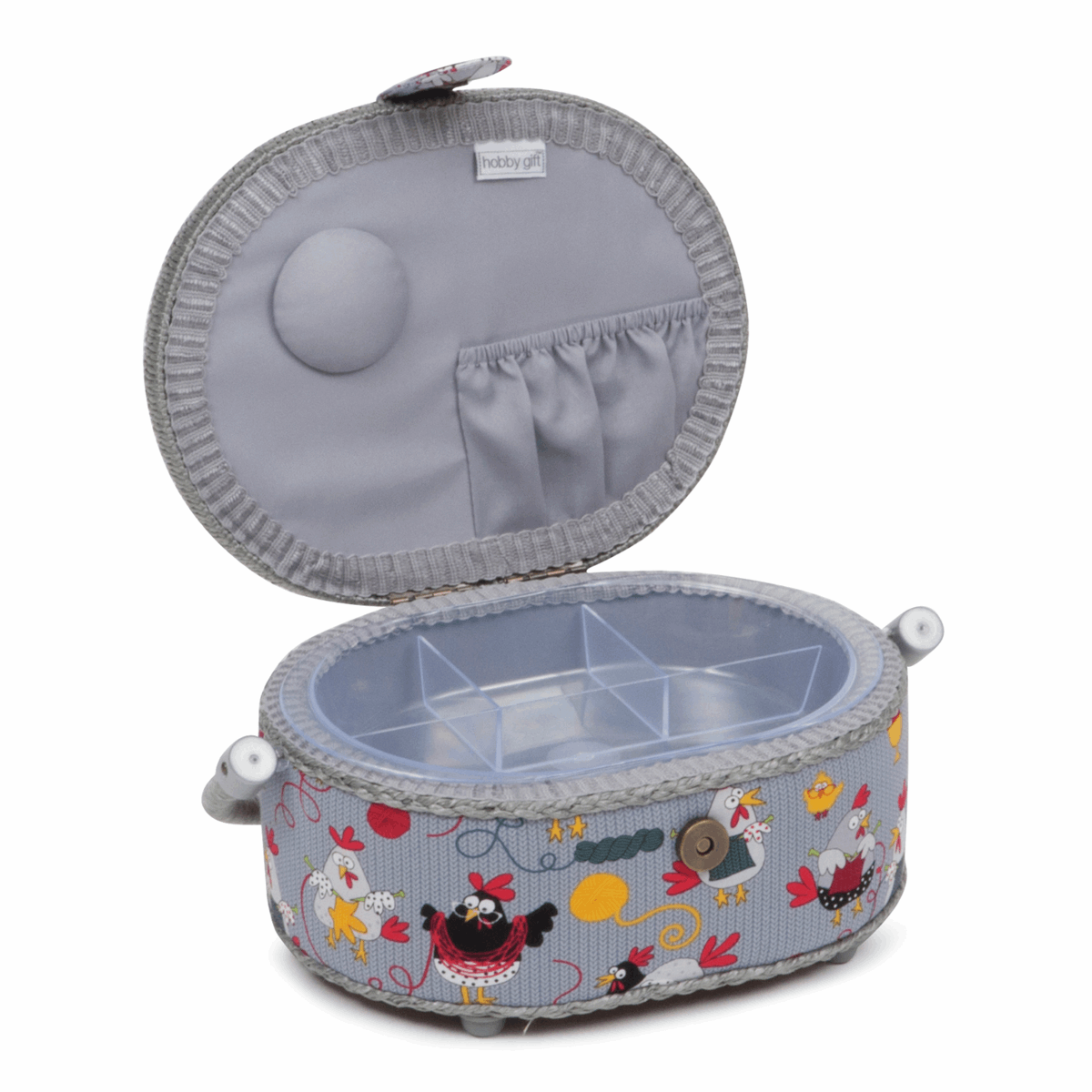 Chicken Stitch Sewing Box - Small Oval