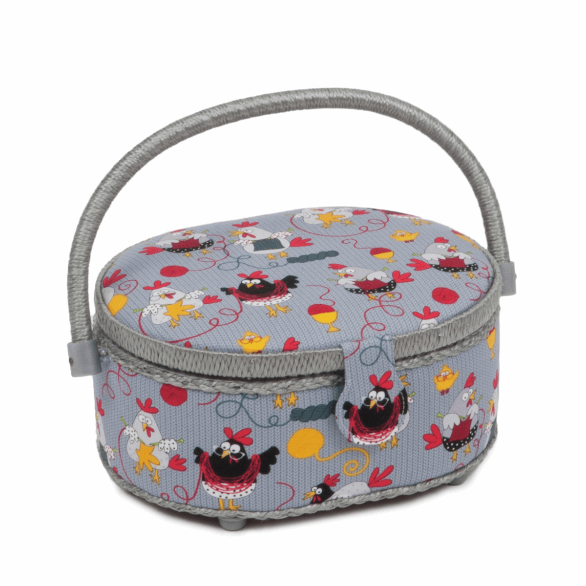 Chicken Stitch Sewing Box - Small Oval