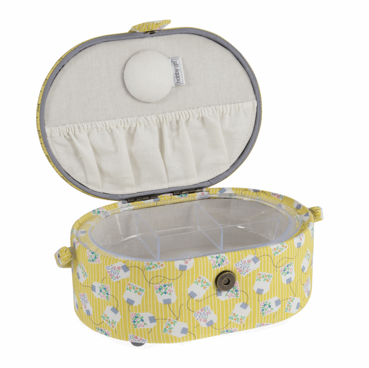 Lemon Tea Sewing Box - Small Oval