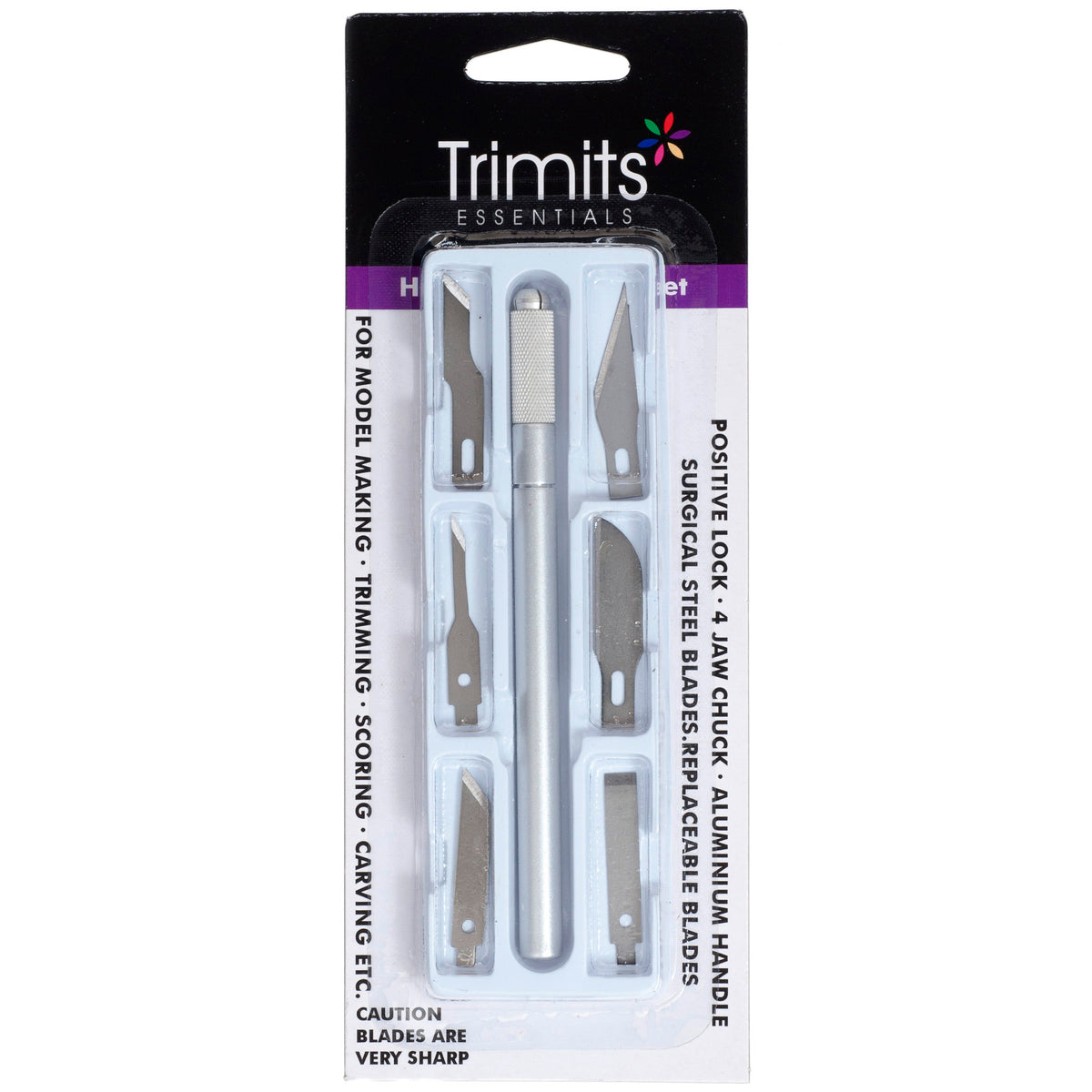 Trimits art and hobby knife with assorted blades