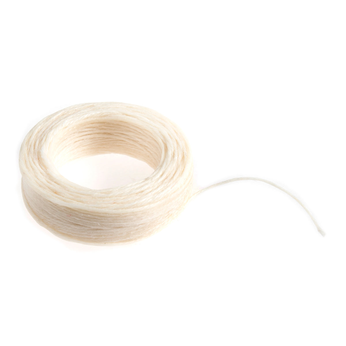 White waxed linen thread, 23m