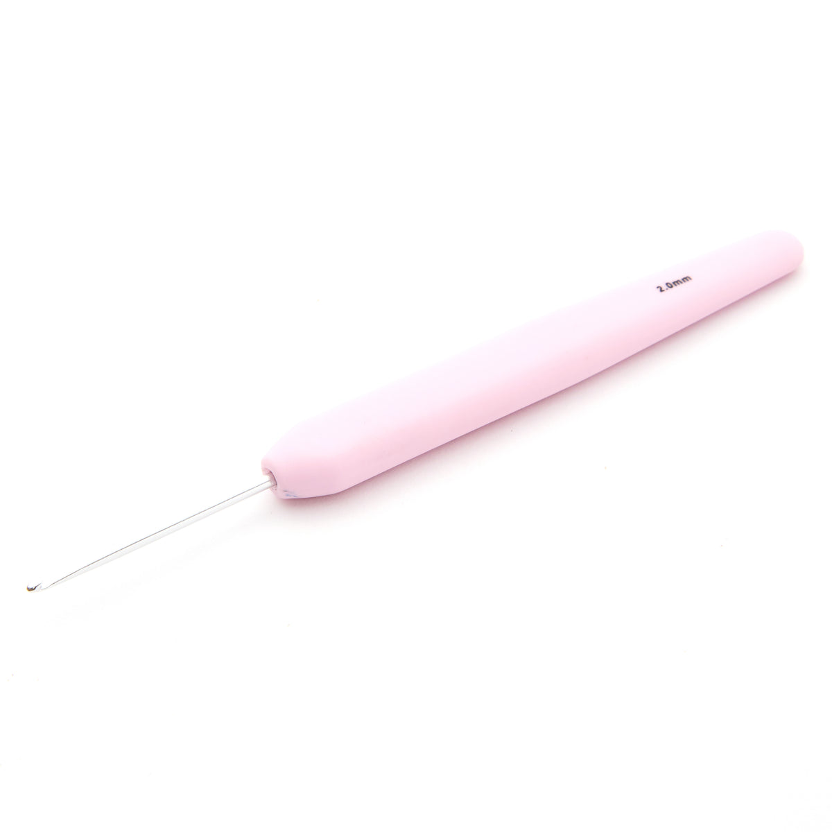 KnitPro Waves 2.0 2mm crochet hook with cotton candy rubber handle