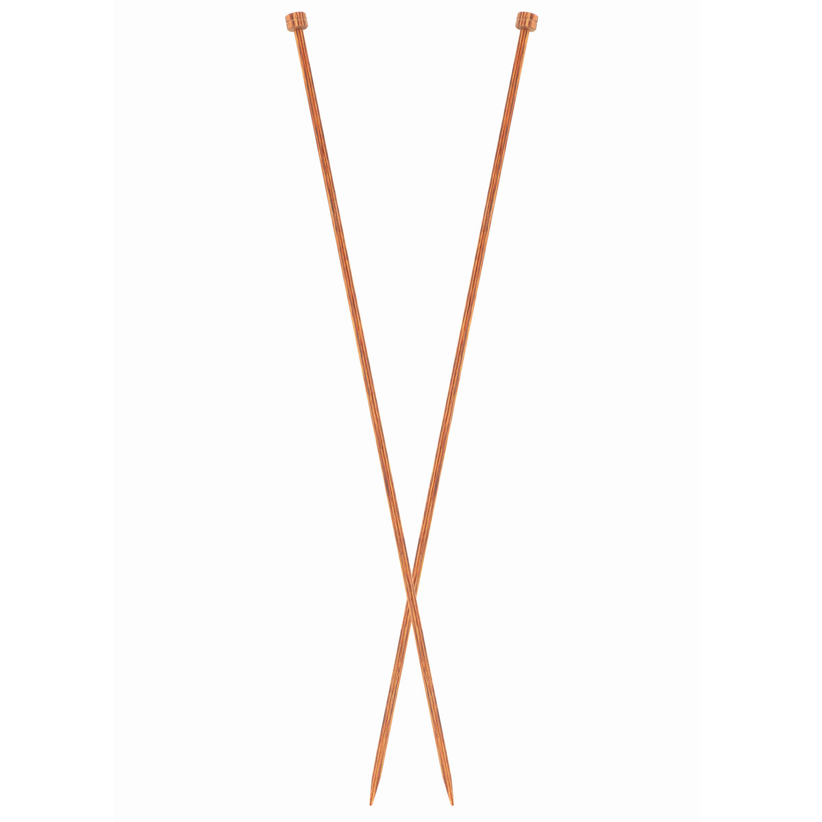 Pair of KnitPro Ginger 25cm wooden single-pointed knitting needles, 3mm