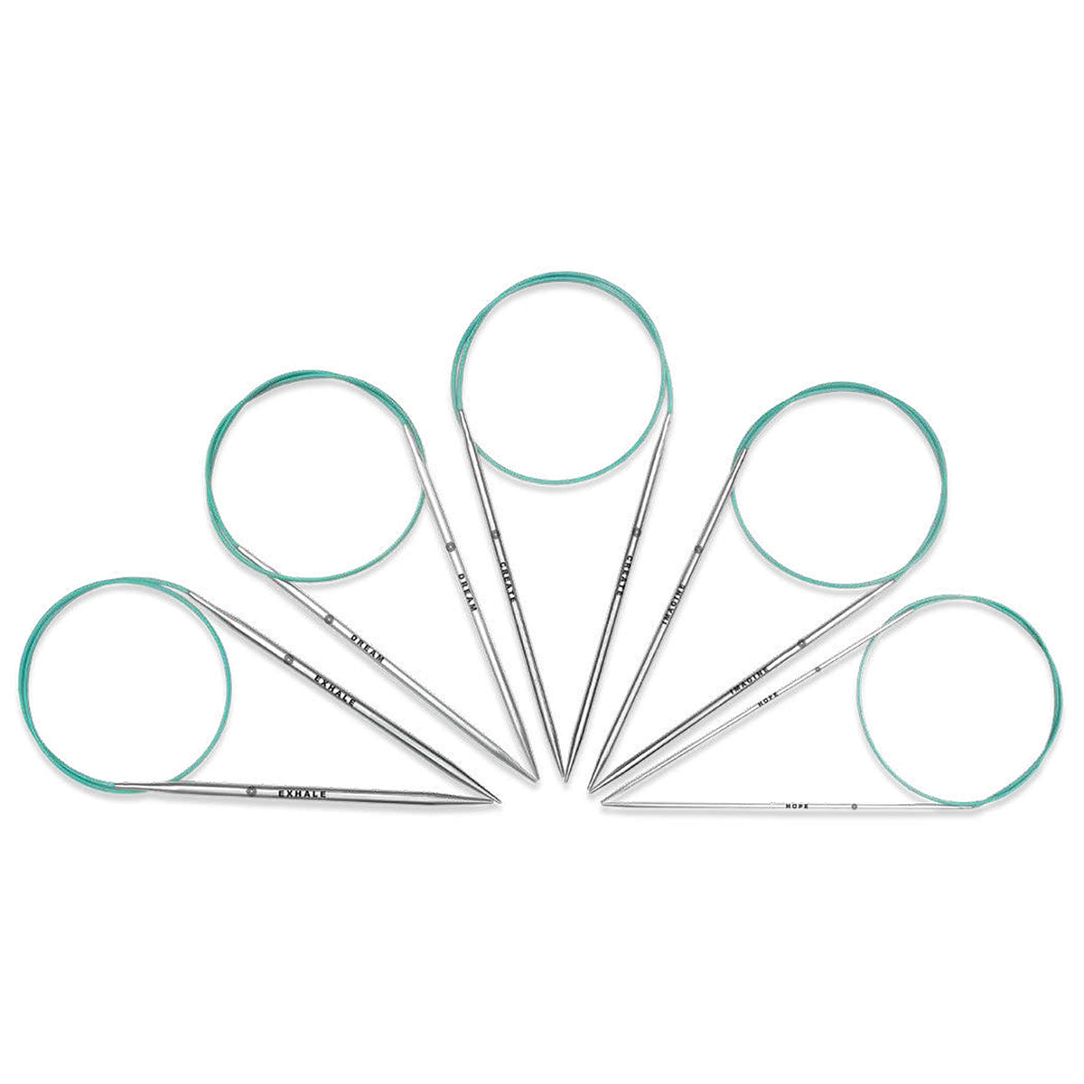 KnitPro Mindful 2.25mm fixed circular knitting needle with stainless steel tips and coloured cable