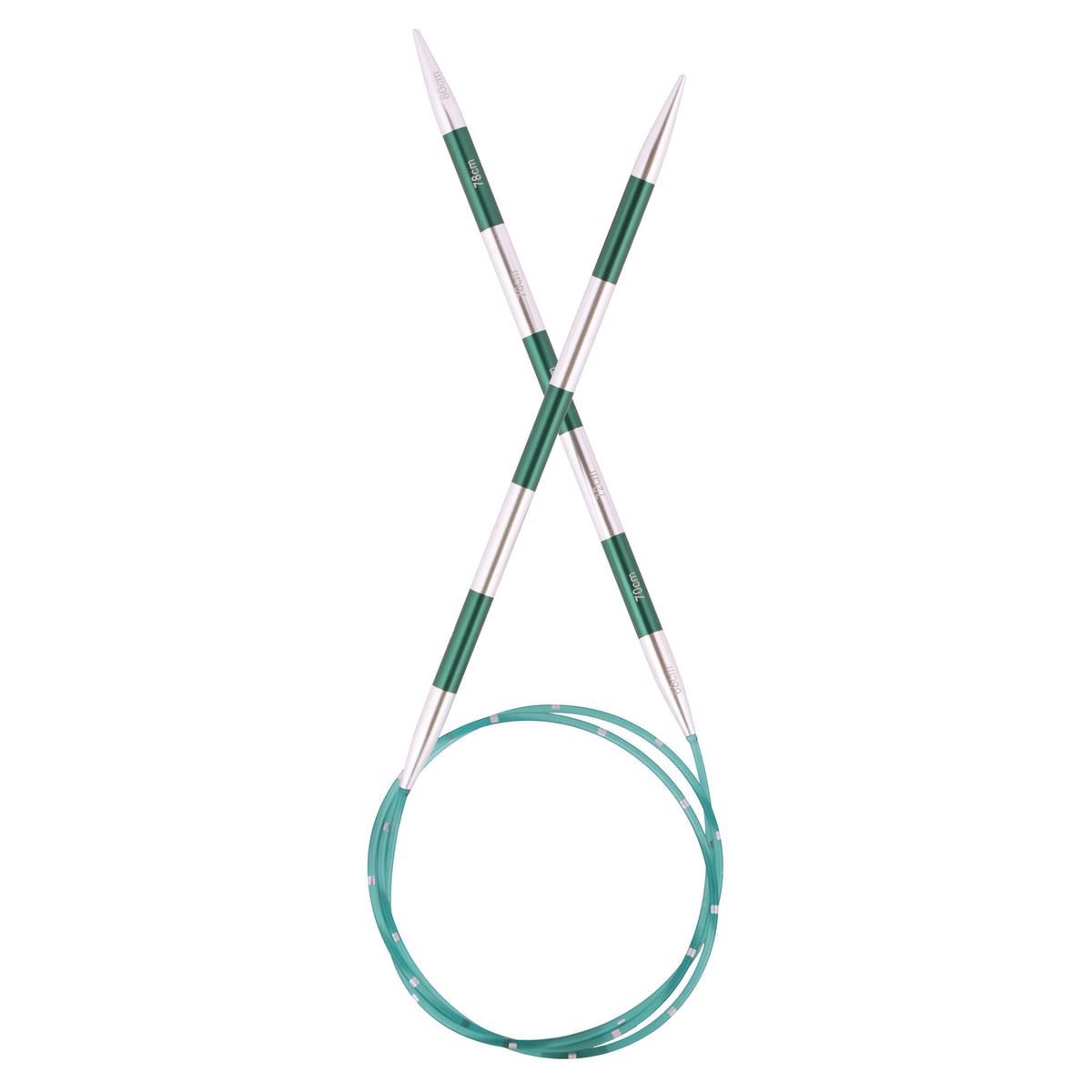 KnitPro Smart Stix aluminium fixed circular knitting needles 5.00mm 80cm