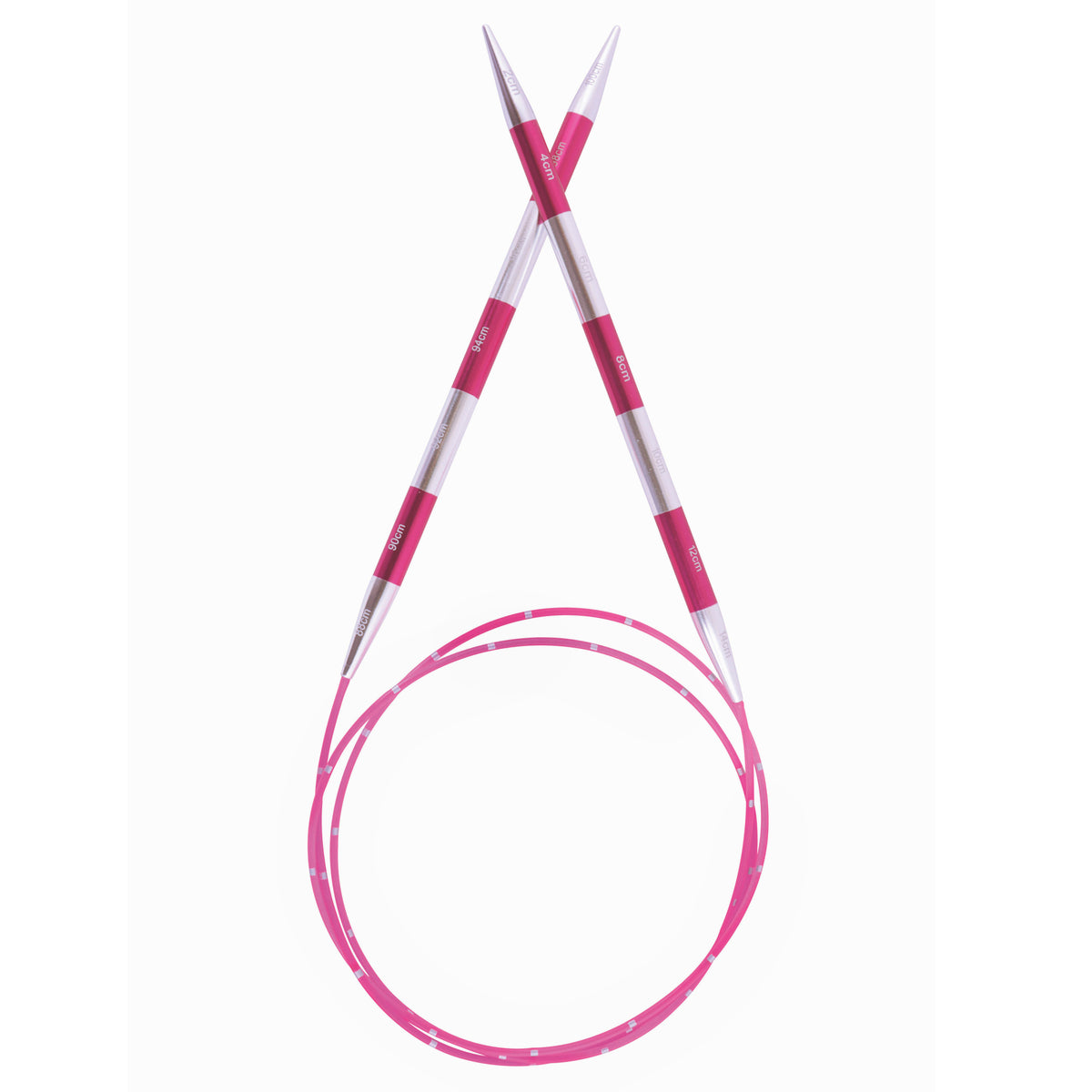 KnitPro Smart Stix aluminium fixed circular knitting needles 5.50mm 100cm