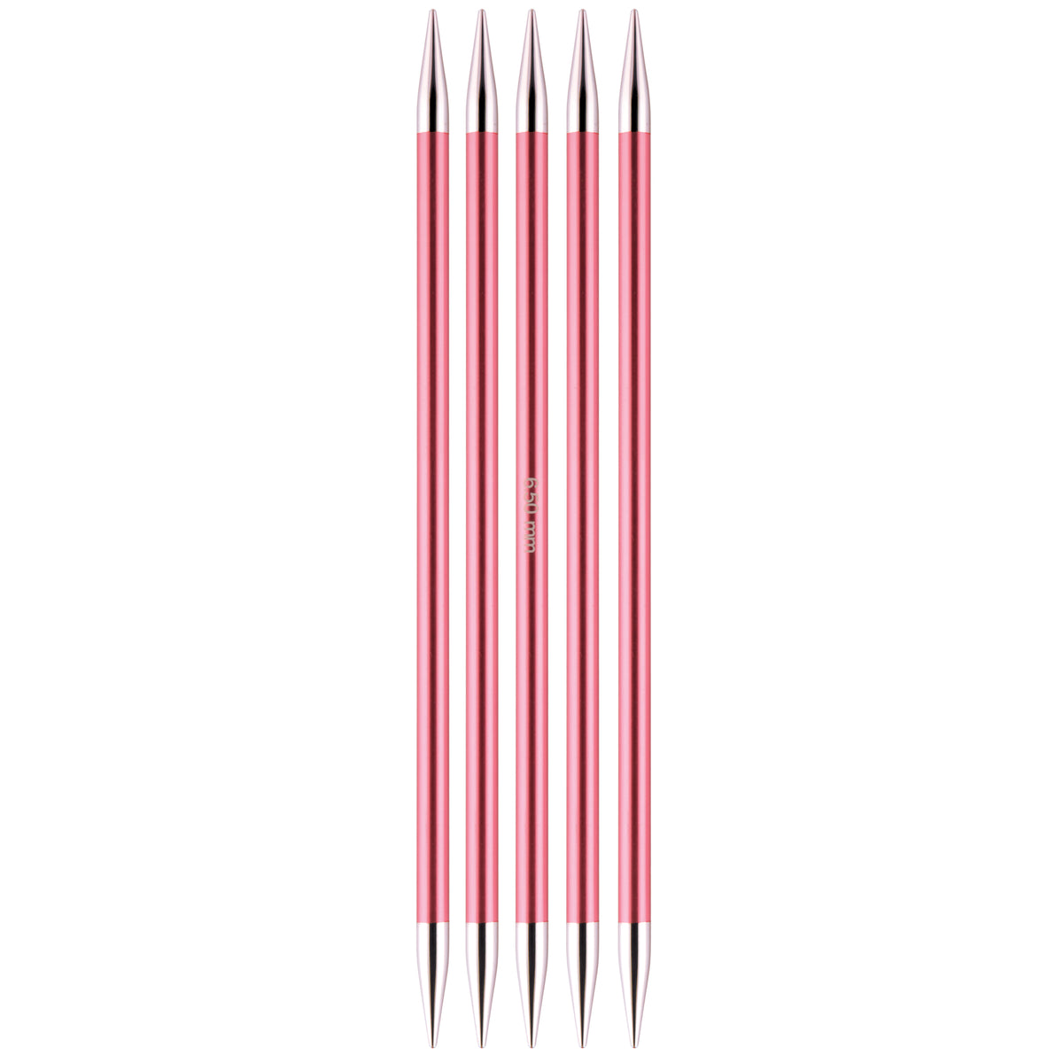 KnitPro Zing 6.5mm double pointed knitting needles, set of 5