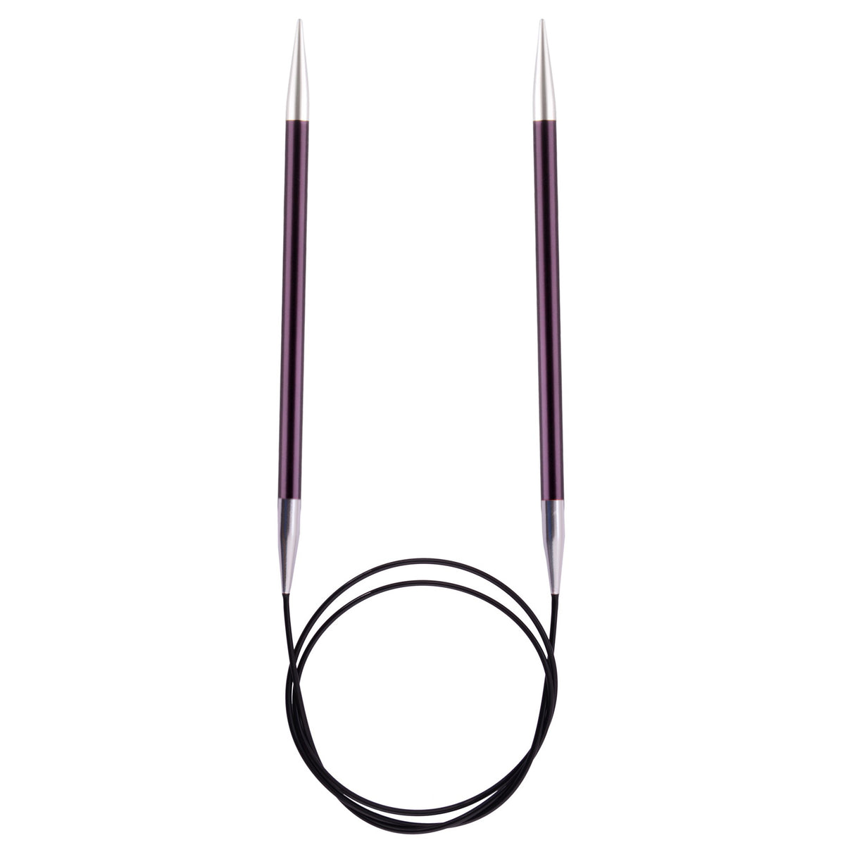 KnitPro Zing 6mm fixed circular knitting needles with 60cm cable