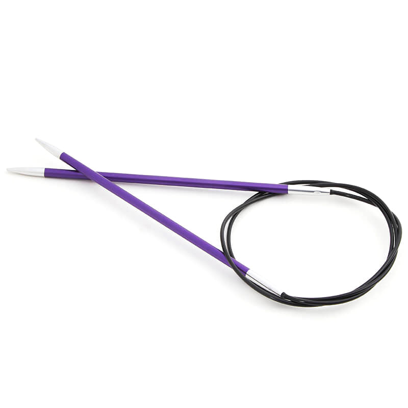 KnitPro Zing 3.75mm fixed circular knitting needles with 80cm cable