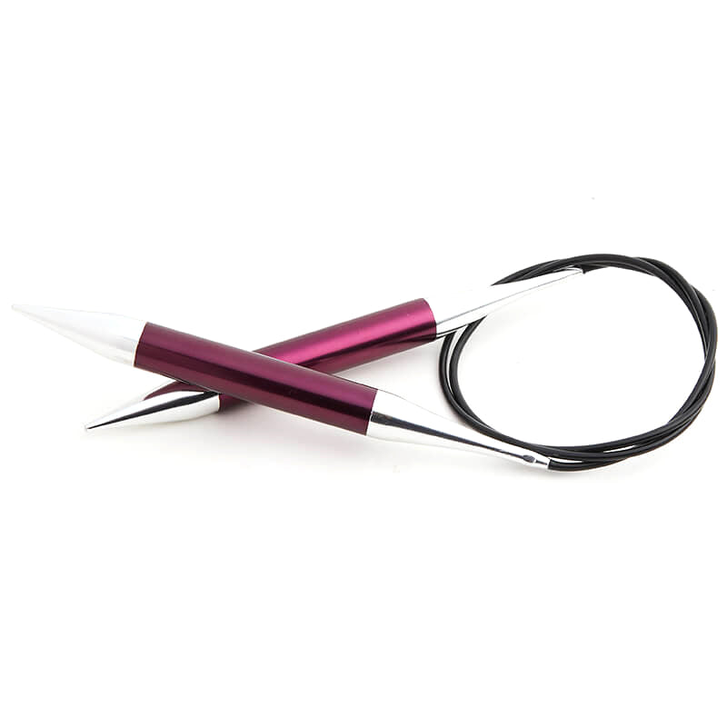 KnitPro Zing 12mm fixed circular knitting needle with 100cm cable