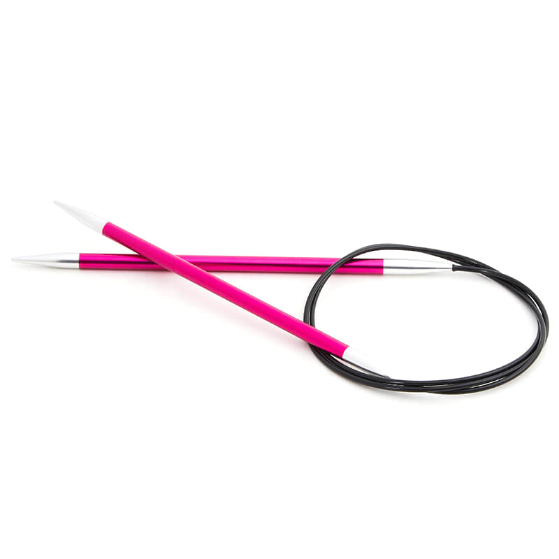 KnitPro Zing 150cm fixed circular knitting needle in 5mm