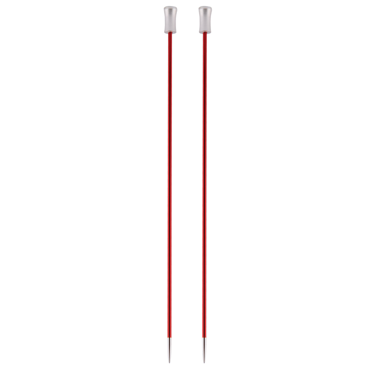 KnitPro Zing 25cm single pointed aluminium knitting needles in 2.5mm