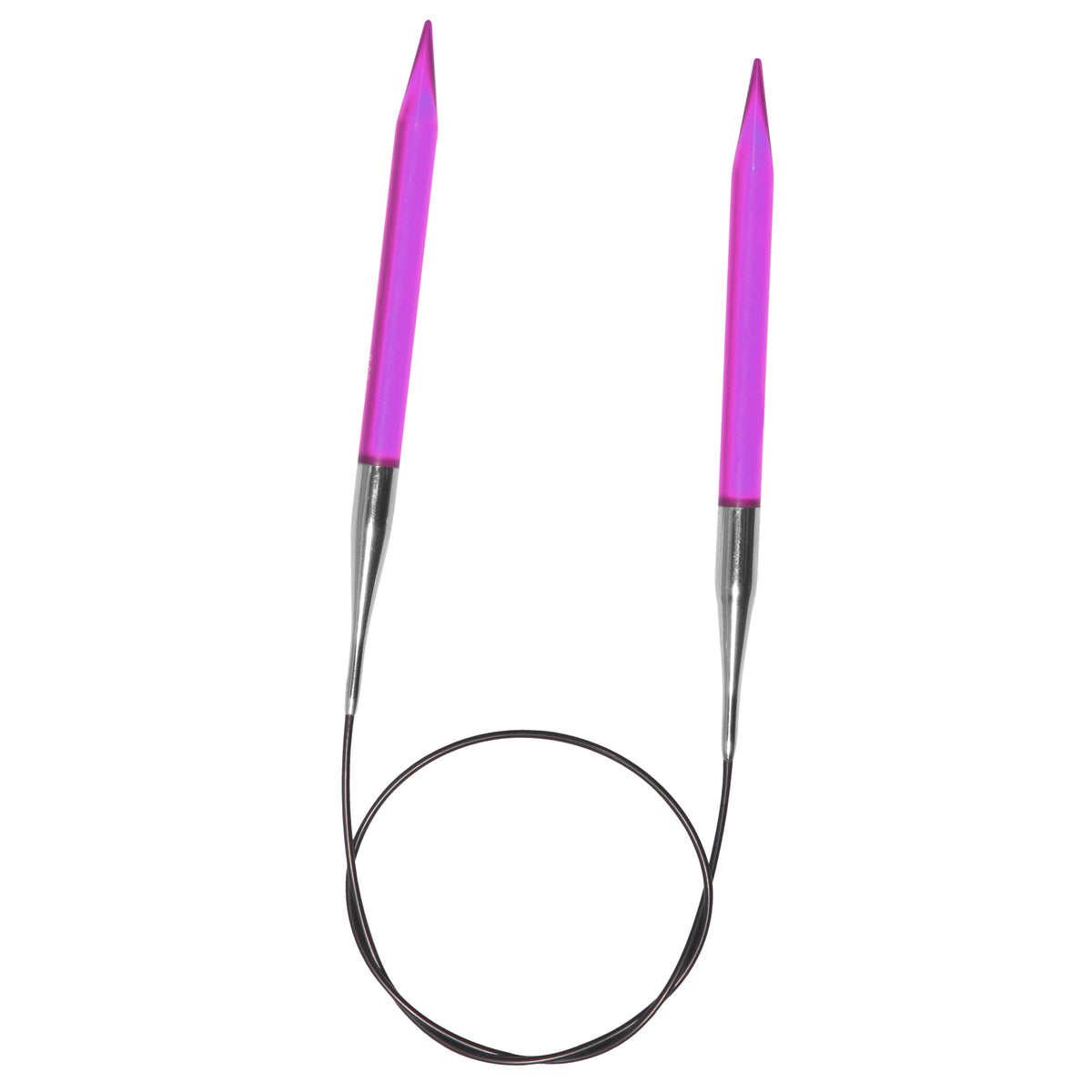KnitPro Trendz bright acrylic fixed circular knitting needle with cable, 5mm