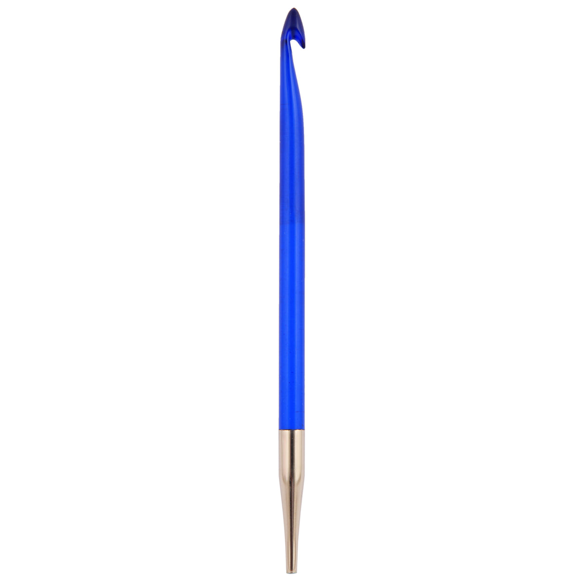 Brightly coloured KnitPro Trendz acrylic interchangeable Tunisian crochet hook, 6.5mm