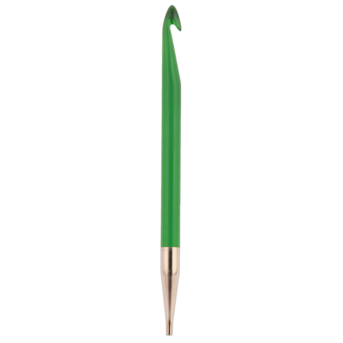Brightly coloured KnitPro Trendz acrylic interchangeable Tunisian crochet hook, 9mm