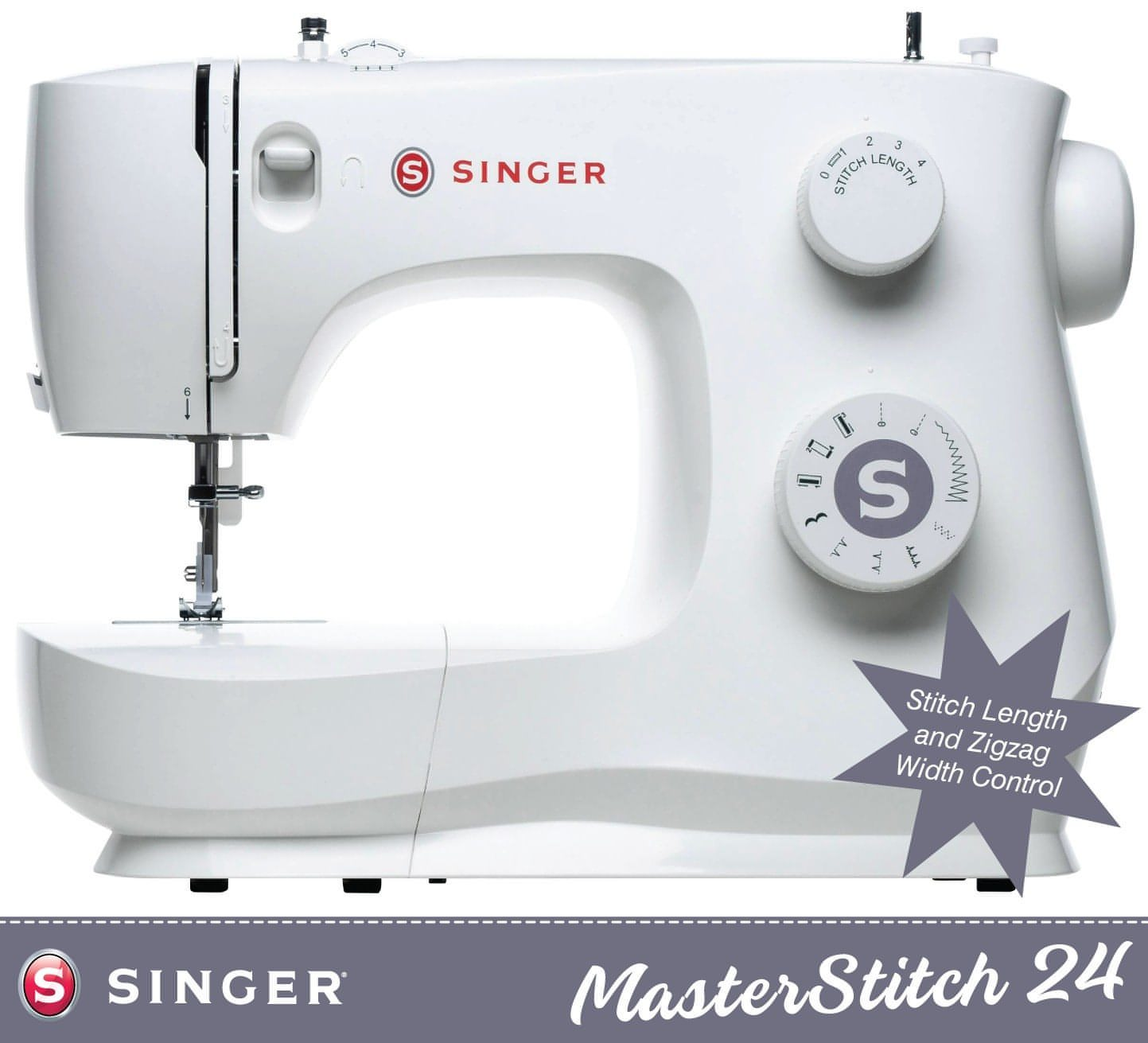 Singer M2405 Sewing Machine - Strong, easy to use, portable modern Singer machine - New 2025 model - August Sew-Off Sale