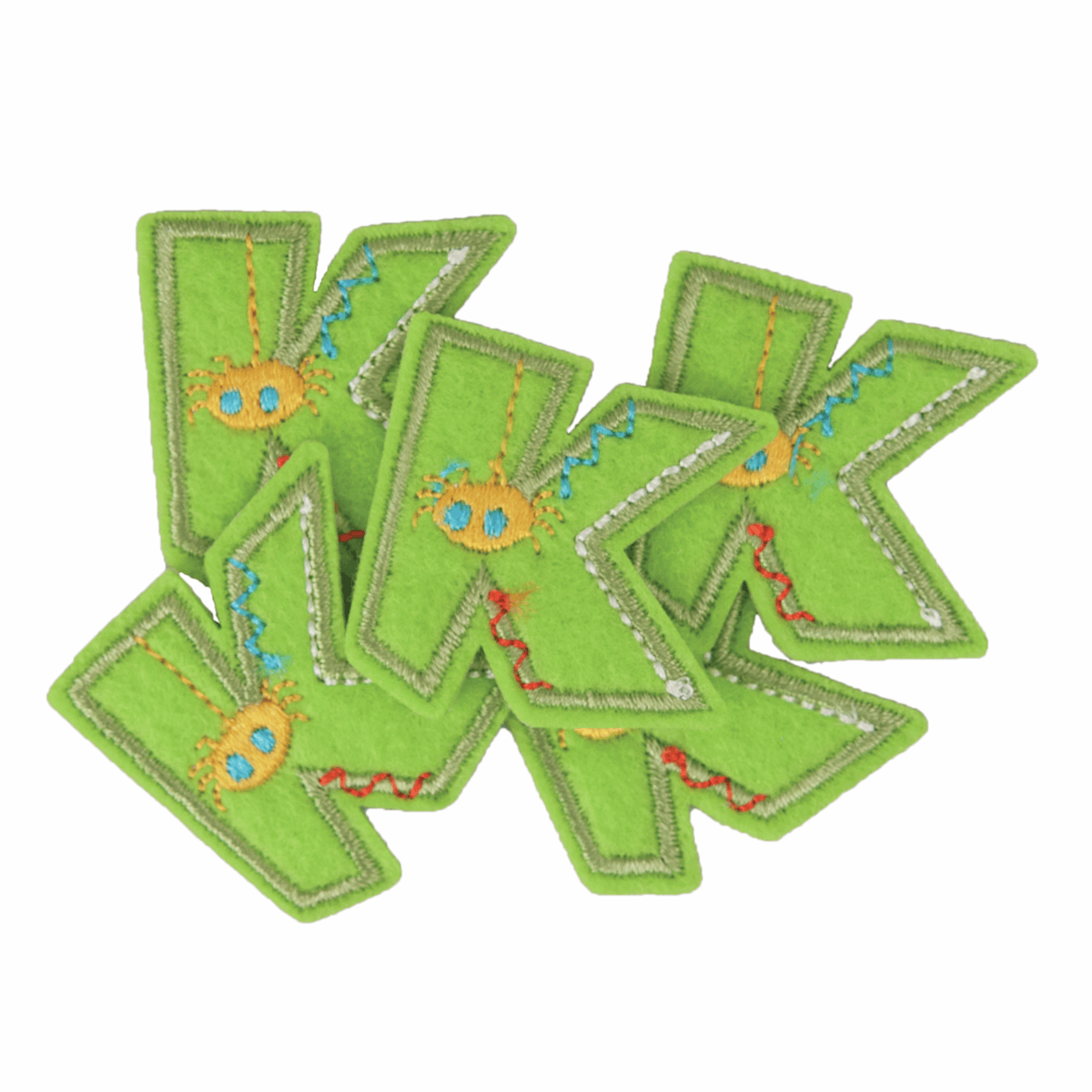 Iron-On/Sew On Alphabet Motif Patch - Letter K