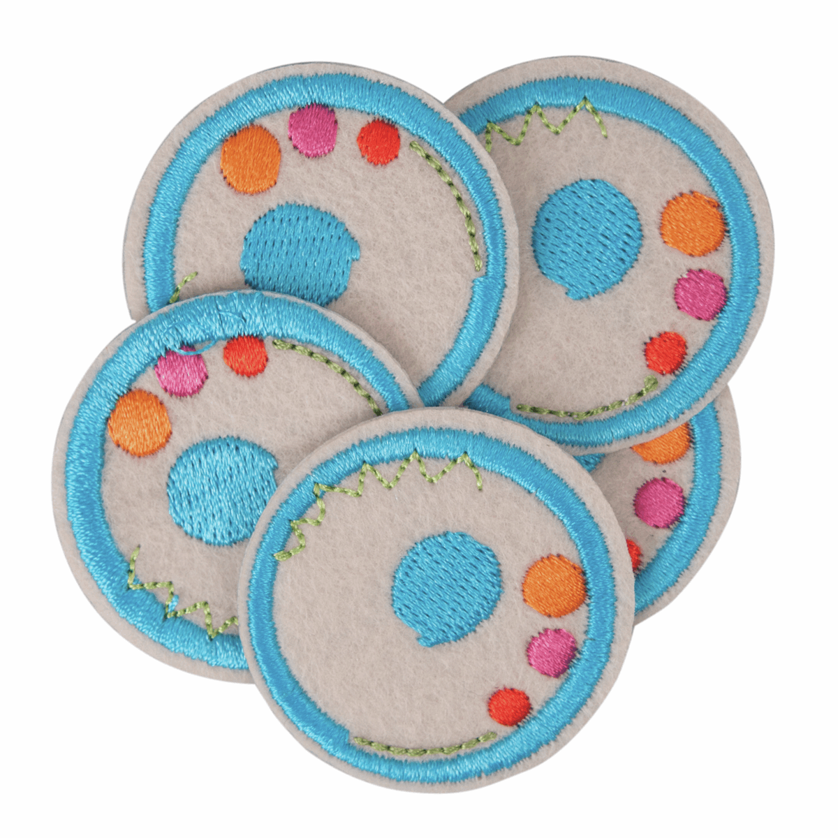 Iron-On/Sew On Alphabet Motif Patch - Letter O