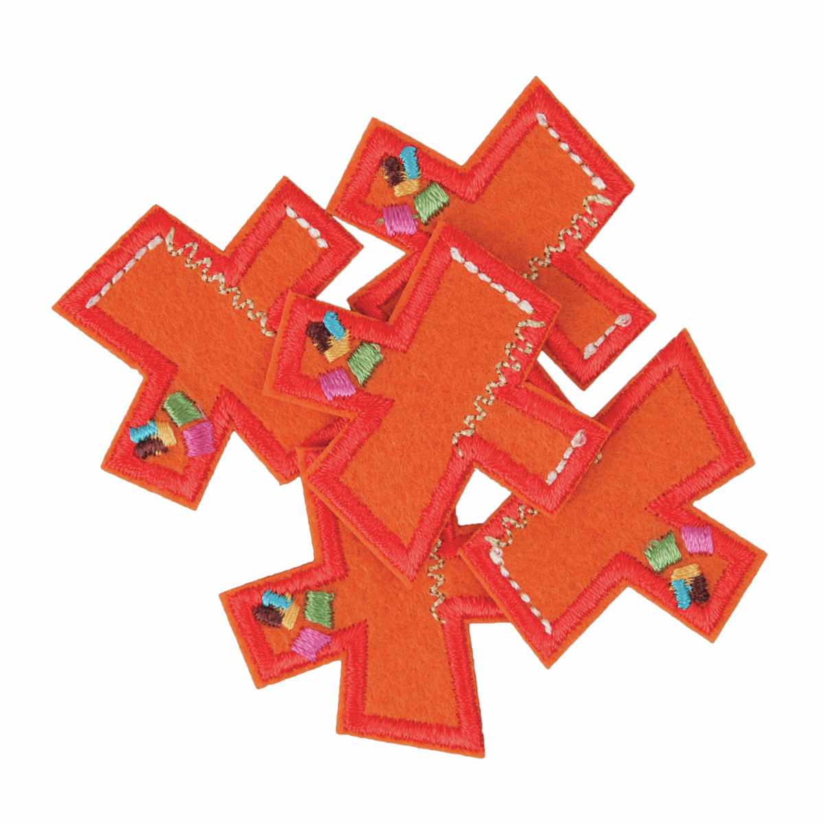 Iron-On/Sew On Alphabet Motif Patch - Letter X
