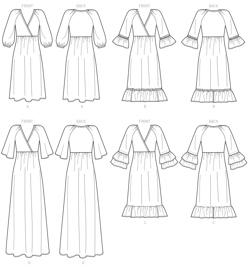 McCall's M7969 sewing pattern envelope showing pullover dress