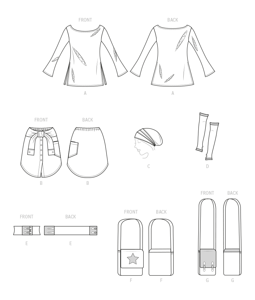 McCall's M8298 sewing pattern envelope showing a knit tunic