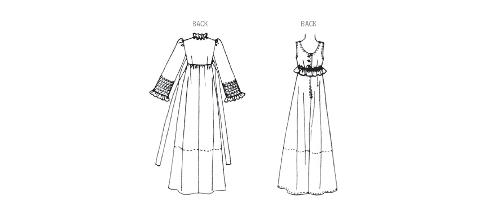 McCall's M8430 sewing pattern envelope showing vintage 1970s robe and nightgown designs