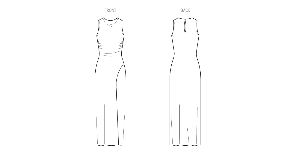 McCall's M8446 sewing pattern envelope showing women's bias cut occasion dress designs