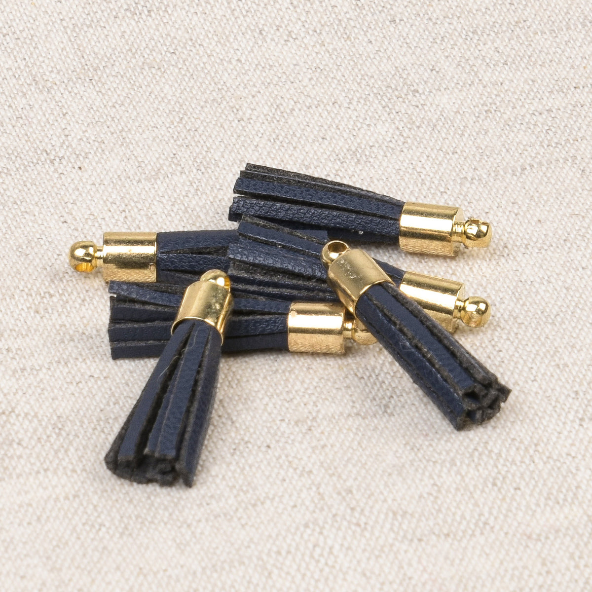 Small navy mini tassel