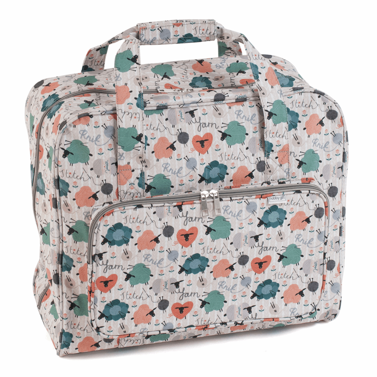Singer Sewing Machine Bag - Durable Matt PVC, Floral