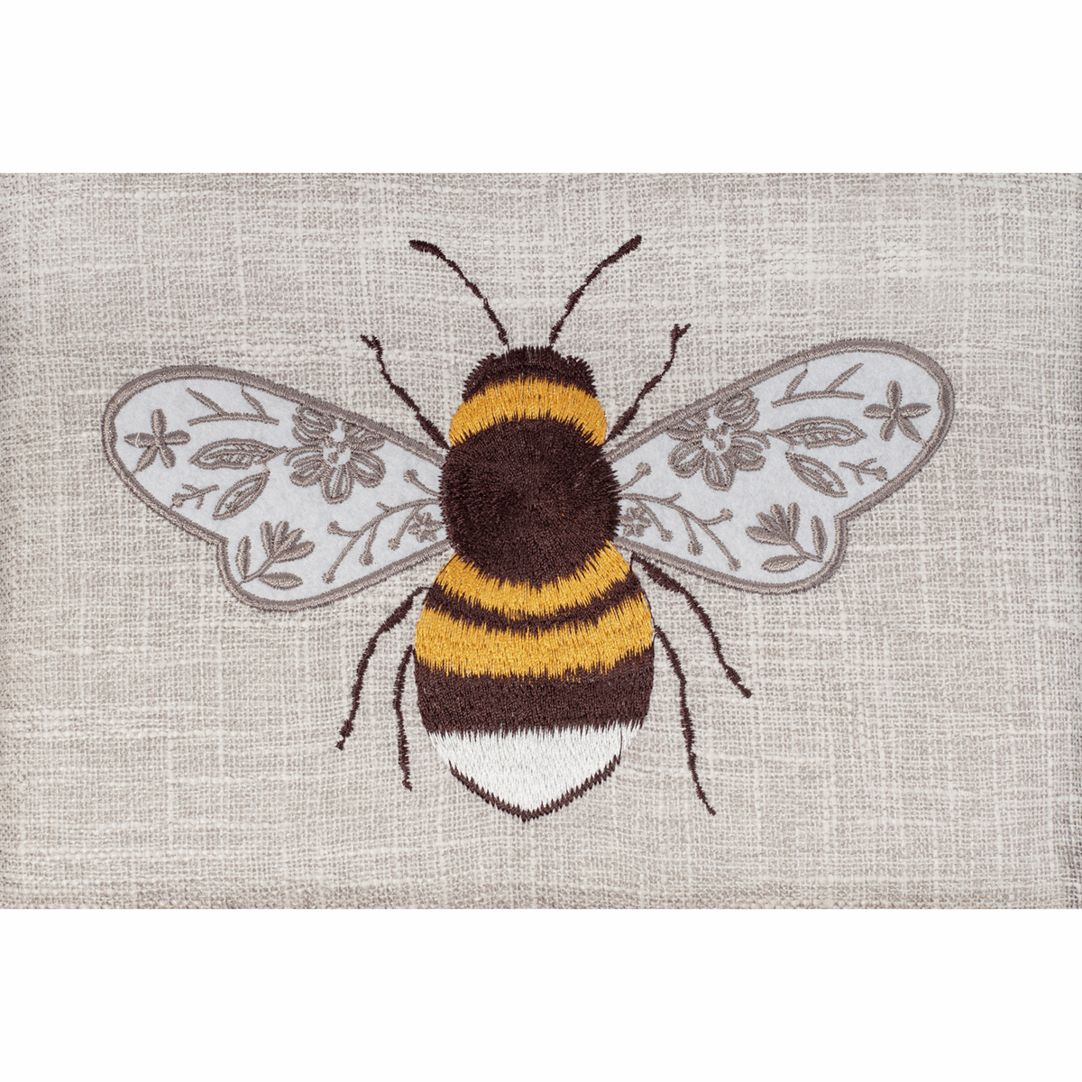 Embroidered Bee Sewing Box - Medium