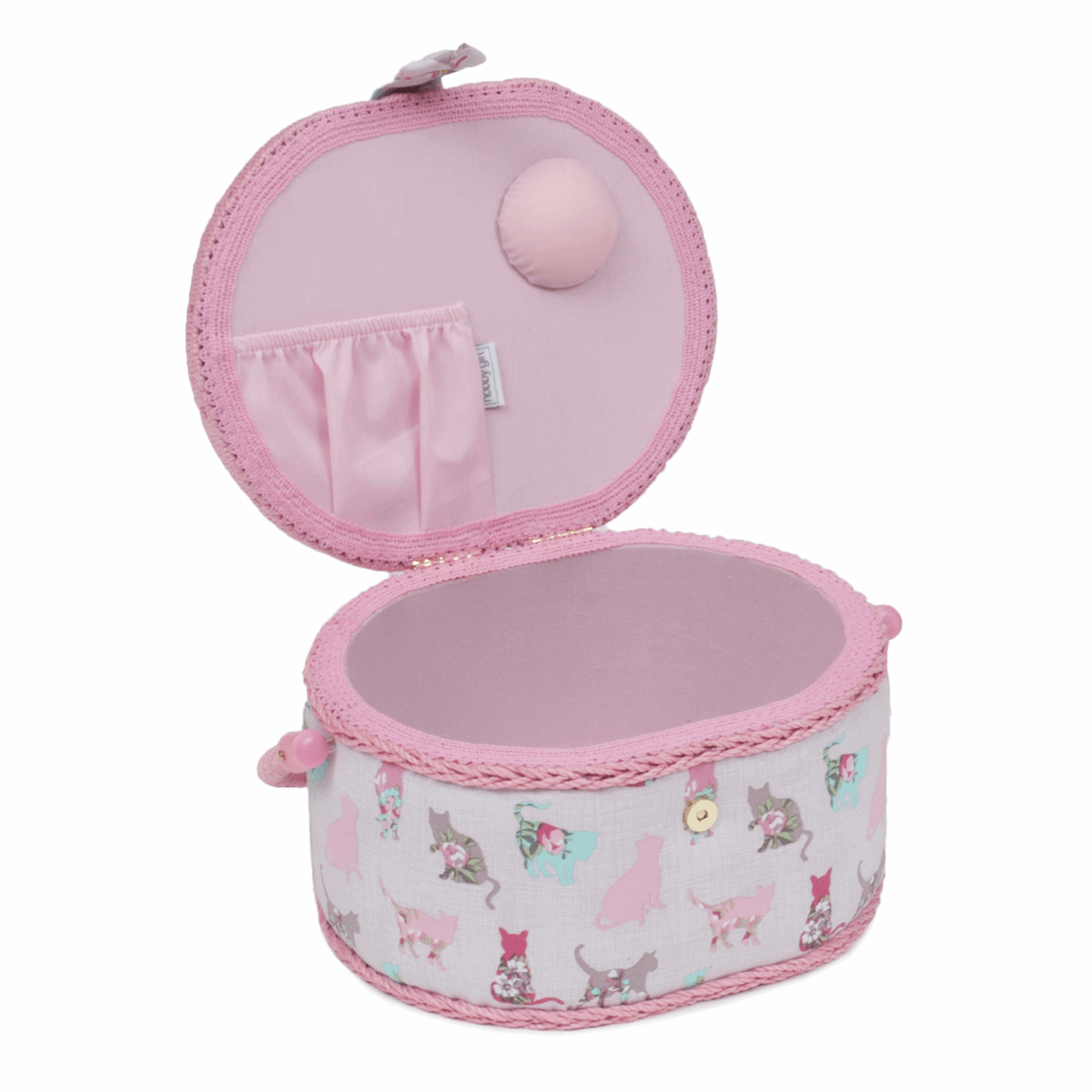 Cats Sewing Box - Medium Oval
