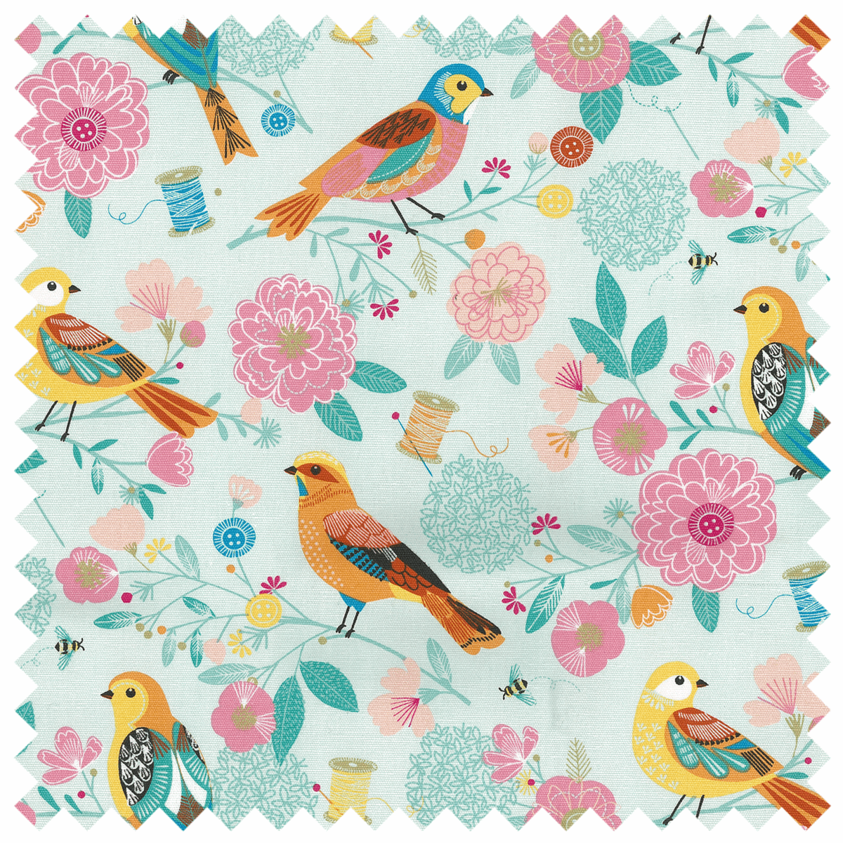 Birdsong Sewing Box - Small Square