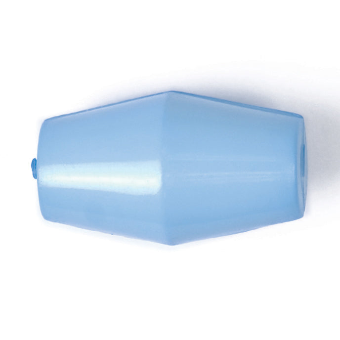 Light blue barrel-shaped toggle button