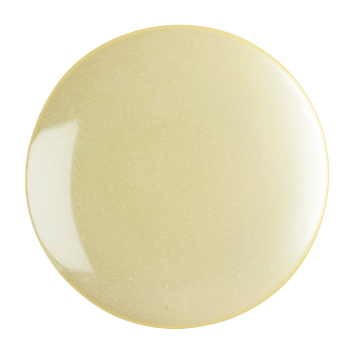 Pale lemon domed shank button