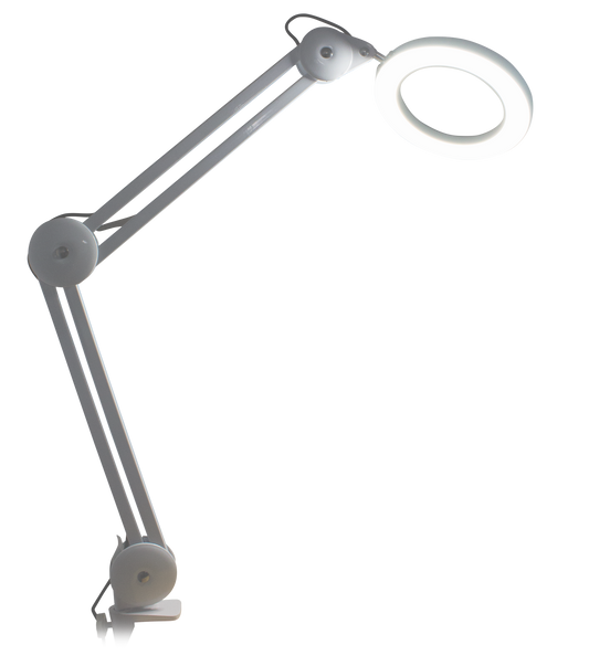 Native Lighting - White Chameleon Mini USB Lamp (1.75x magnification with dimmable 3 colour temperatures)