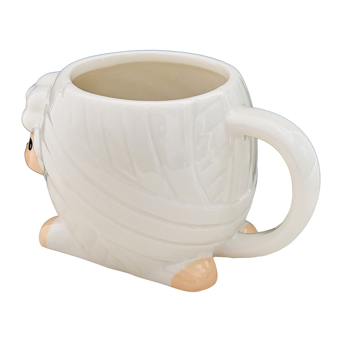 Sheep-shaped novelty mug