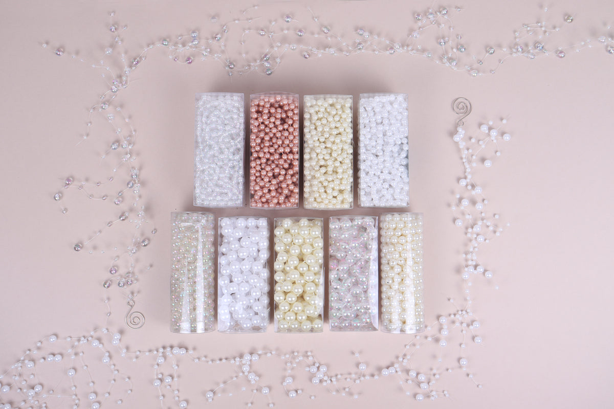Assorted pearl and bead chains bundle