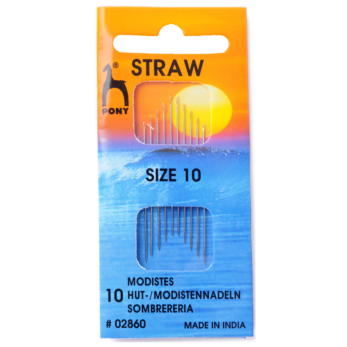 Packet of Pony gold eye milliners hand sewing needles