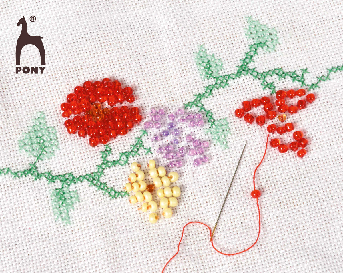 Packet of Pony gold eye crewels hand sewing needles