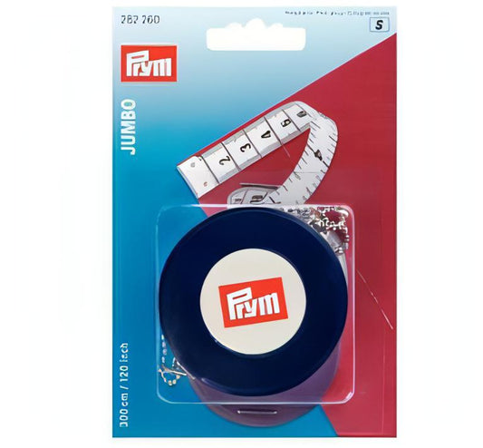 Prym Ergonomic Jumbo Spring Tape Measure - 120 inch and 300cm
