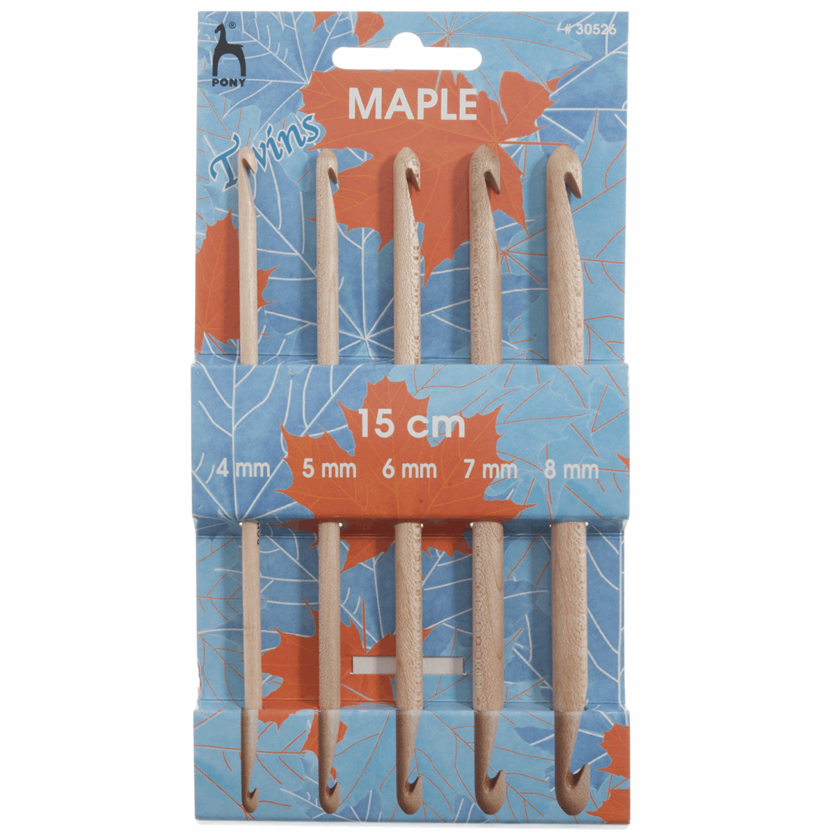 PONY Maple Double-Ended Crochet Hook Set - 5 pcs