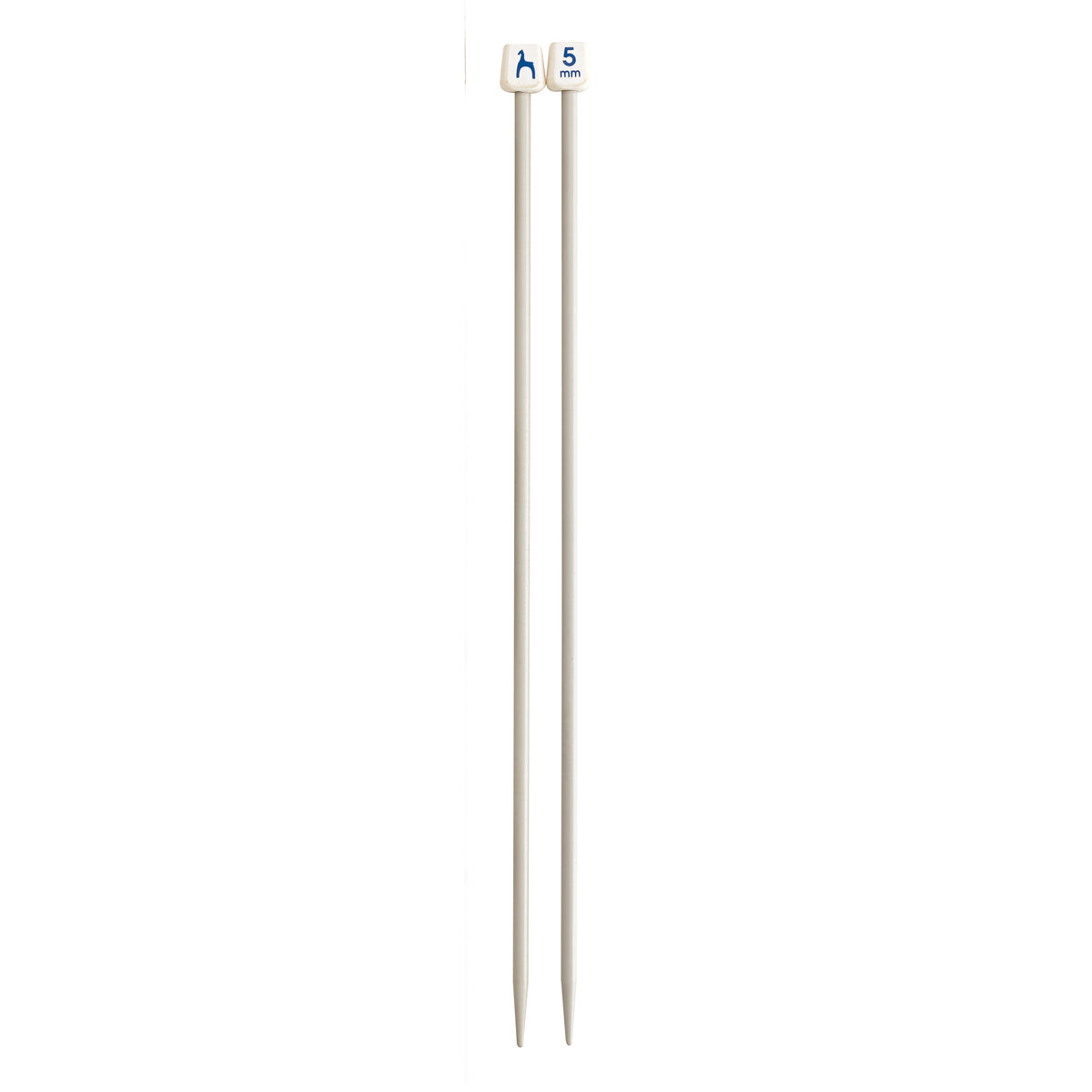 Pair of Pony Classic aluminium knitting needles, 5mm x 30cm