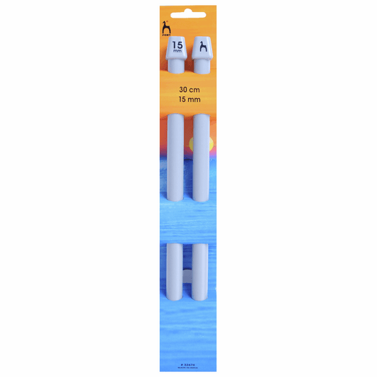 PONY Classic Single-Ended Knitting Pins - 30cm x 15mm