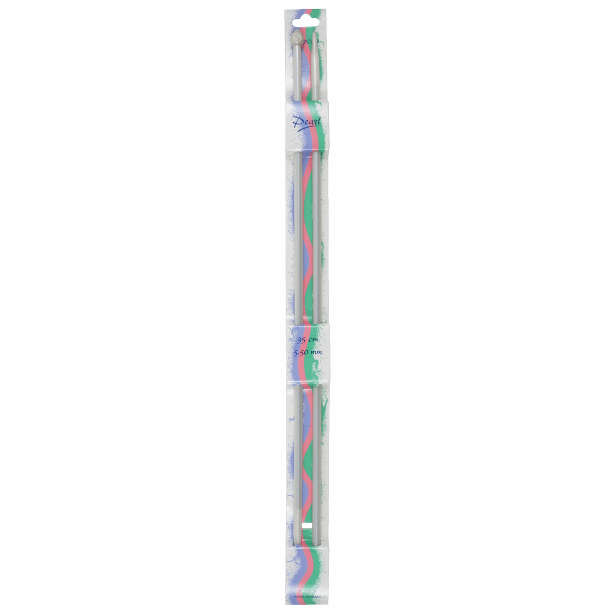 PONY Pearl Coloured Single-Ended Knitting Pins - 30cm x 5.50mm