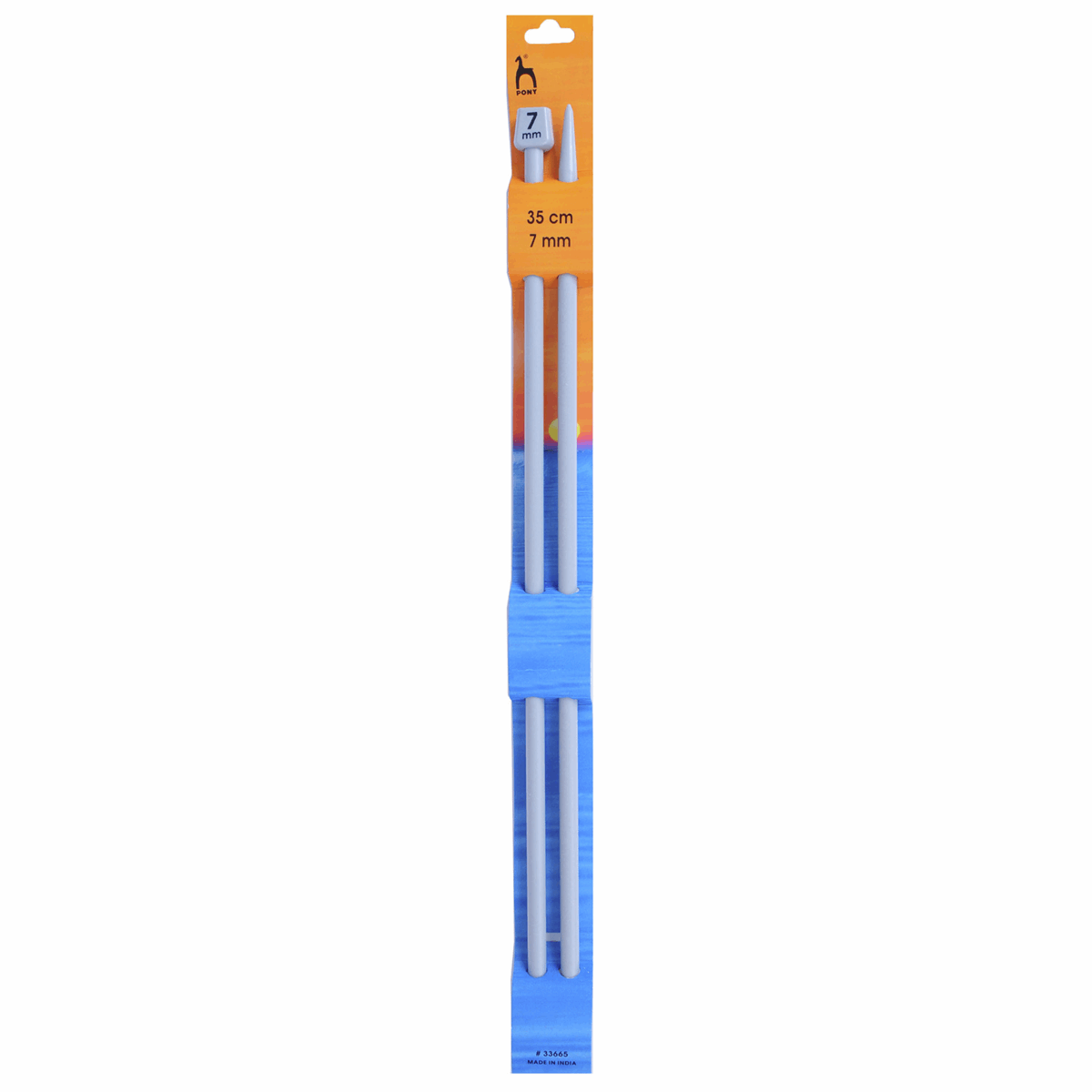 PONY Classic Knitting Pins - Single-Ended, 35cm x 7mm