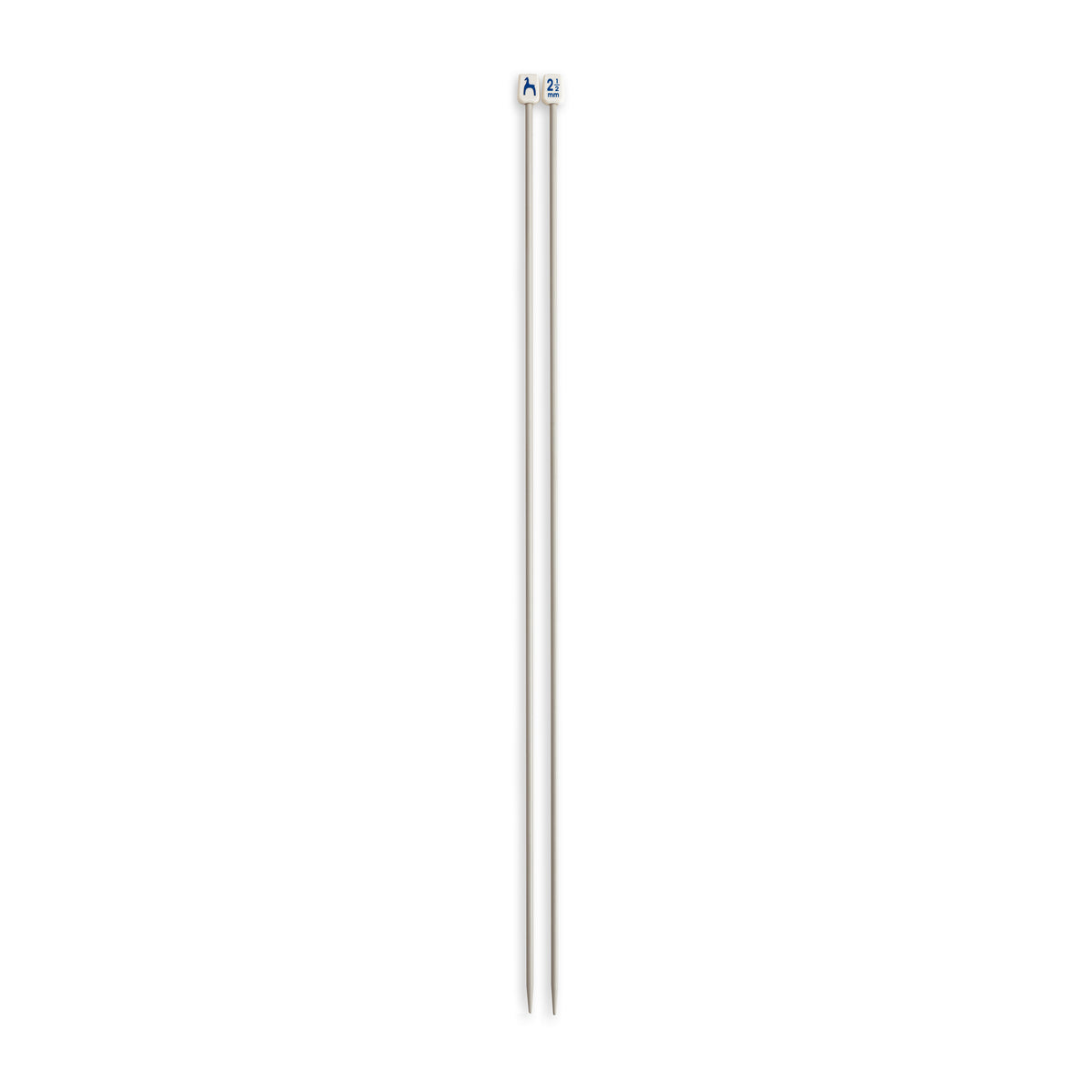 Pair of Pony Classic 2.50mm grey aluminium knitting pins
