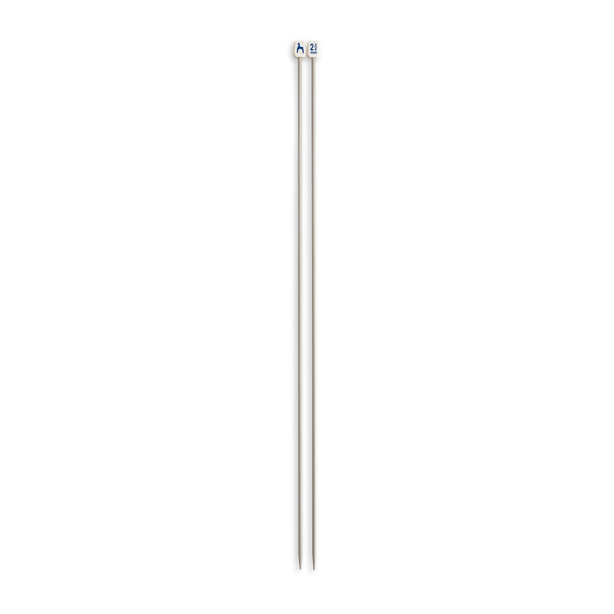Pair of Pony Classic 2.75mm grey aluminium knitting pins