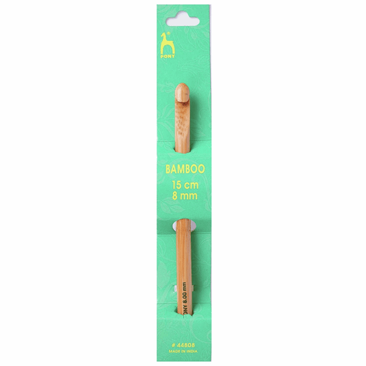 PONY Bamboo Crochet Hook - 15cm x 8mm